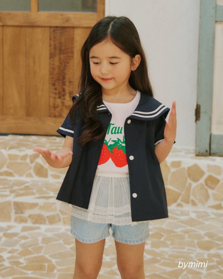 Bymimi - Korean Children Fashion - #kidsshorts - Collar Blouse - 11