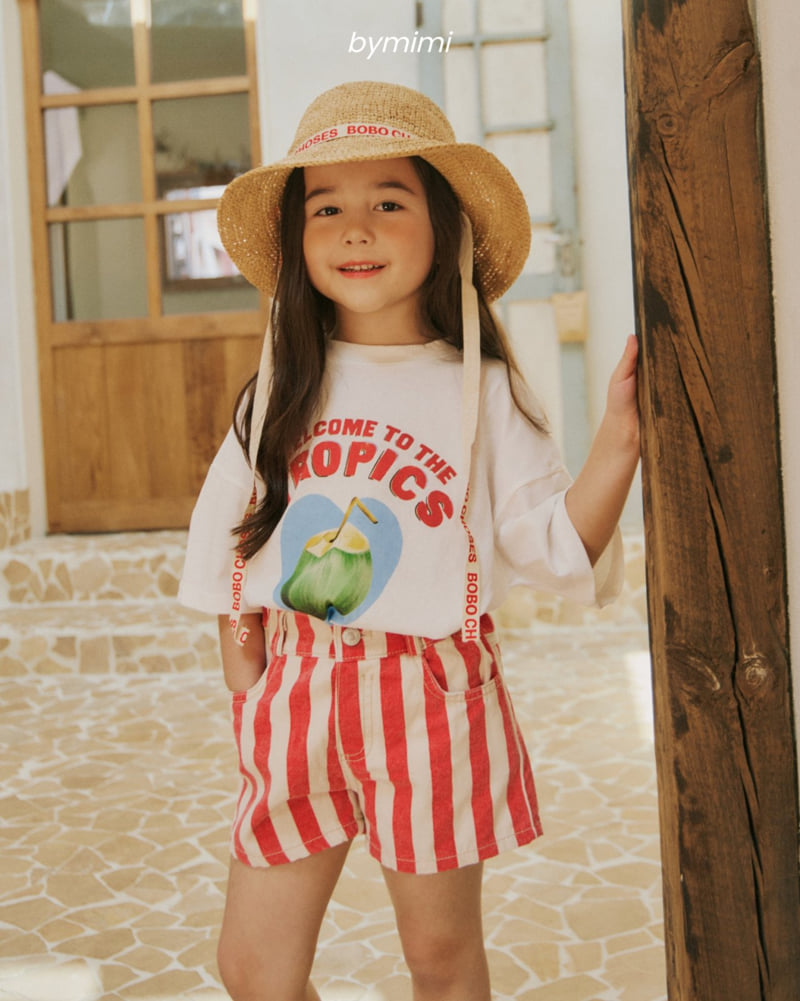 Bymimi - Korean Children Fashion - #kidsshorts - Tropical Tee - 9