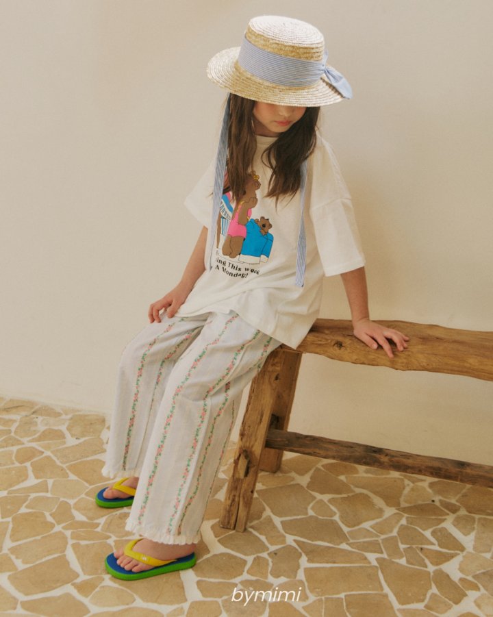 Bymimi - Korean Children Fashion - #kidsshorts - Bed Bear Tee - 5