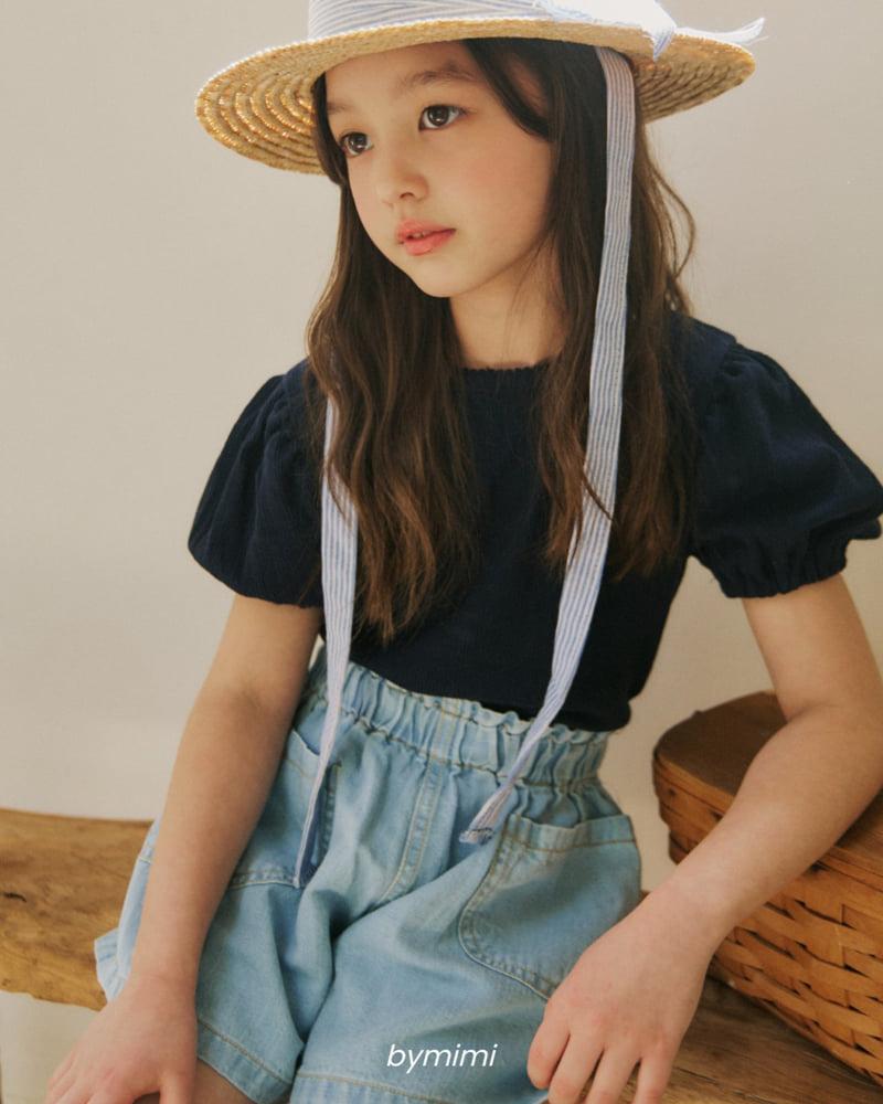 Bymimi - Korean Children Fashion - #kidzfashiontrend - Picot Puff Tee - 9