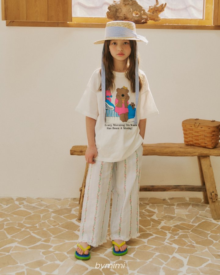 Bymimi - Korean Children Fashion - #kidzfashiontrend - Bed Bear Tee - 7