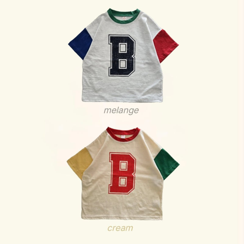 Bymimi - Korean Children Fashion - #littlefashionista - B Print Tee