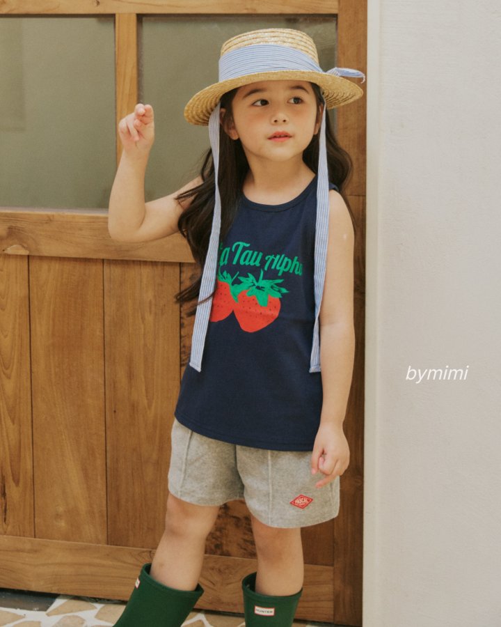 Bymimi - Korean Children Fashion - #littlefashionista - Label Terry Pants - 10
