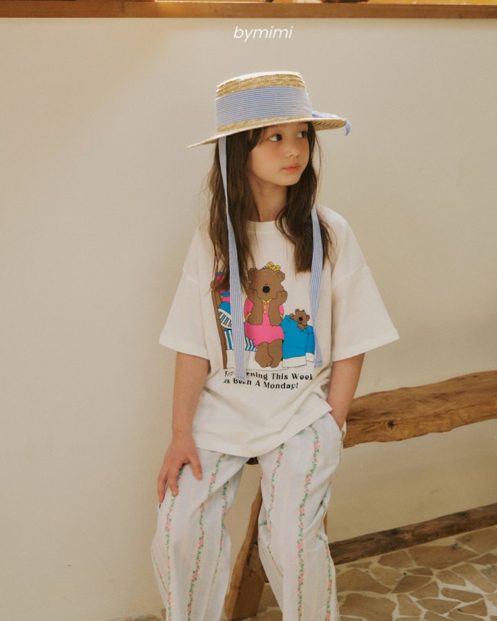 Bymimi - Korean Children Fashion - #littlefashionista - Bed Bear Tee - 9