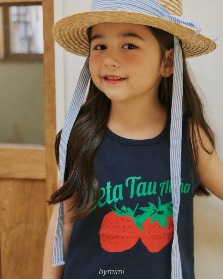 Bymimi - Korean Children Fashion - #magicofchildhood - String Straw Hat - 5