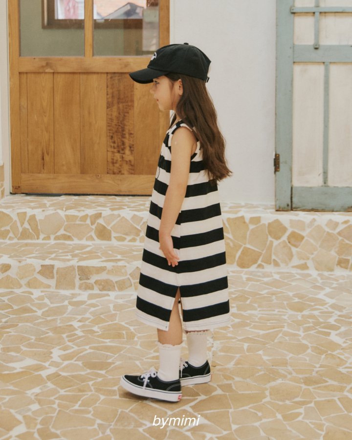 Bymimi - Korean Children Fashion - #magicofchildhood - Racket Sleeveless One-piece - 8