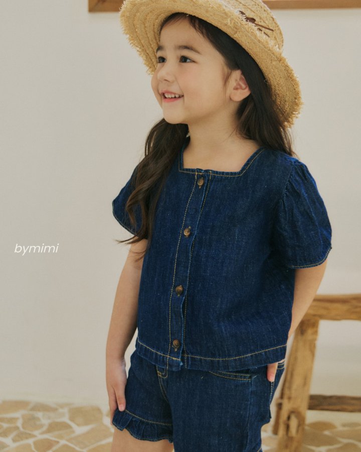 Bymimi - Korean Children Fashion - #minifashionista - Latte Linen Blouse - 5