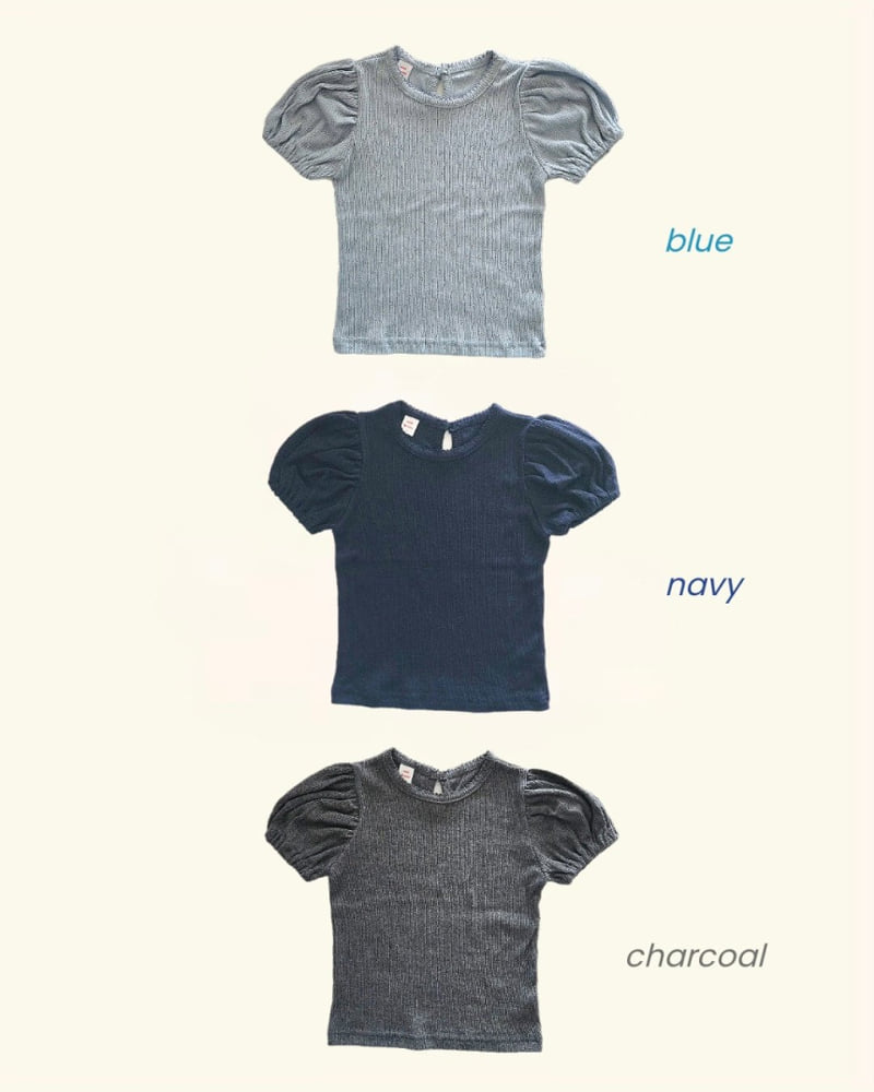 Bymimi - Korean Children Fashion - #stylishchildhood - Picot Puff Tee