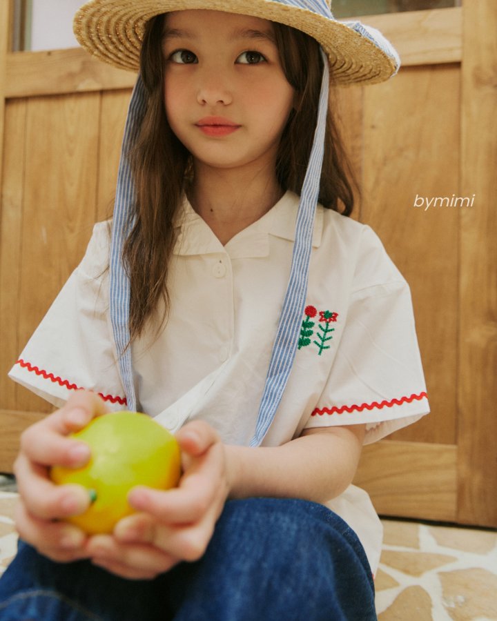 Bymimi - Korean Children Fashion - #stylishchildhood - Merci Shirt White - 10