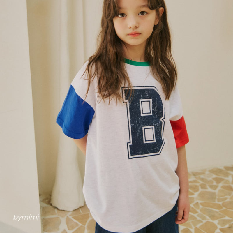 Bymimi - Korean Children Fashion - #todddlerfashion - B Print Tee - 5