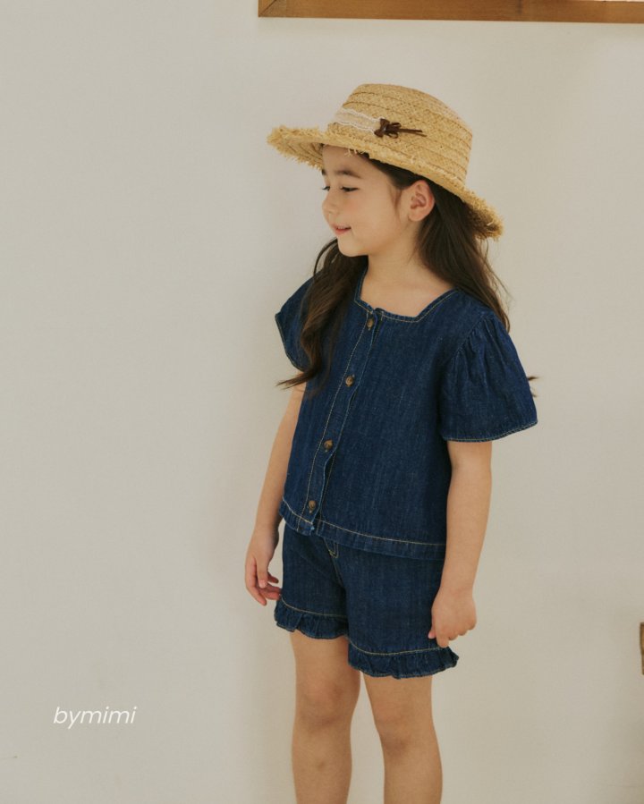 Bymimi - Korean Children Fashion - #todddlerfashion - Latte Linen Blouse - 7