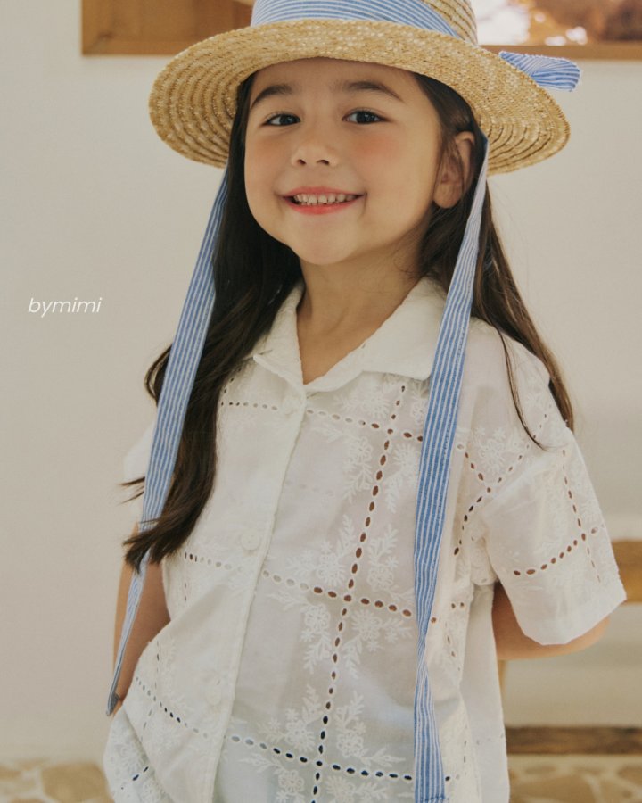 Bymimi - Korean Children Fashion - #toddlerclothing - String Straw Hat - 9
