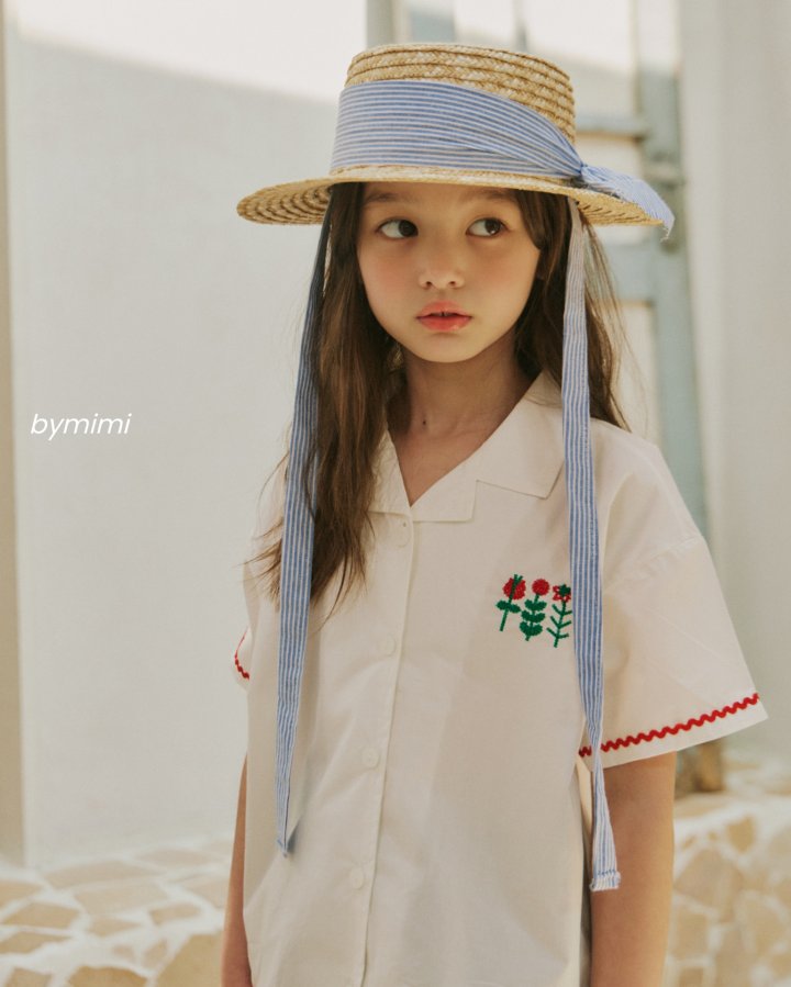 Bymimi - Korean Children Fashion - #toddlerclothing - Merci Shirt White - 9
