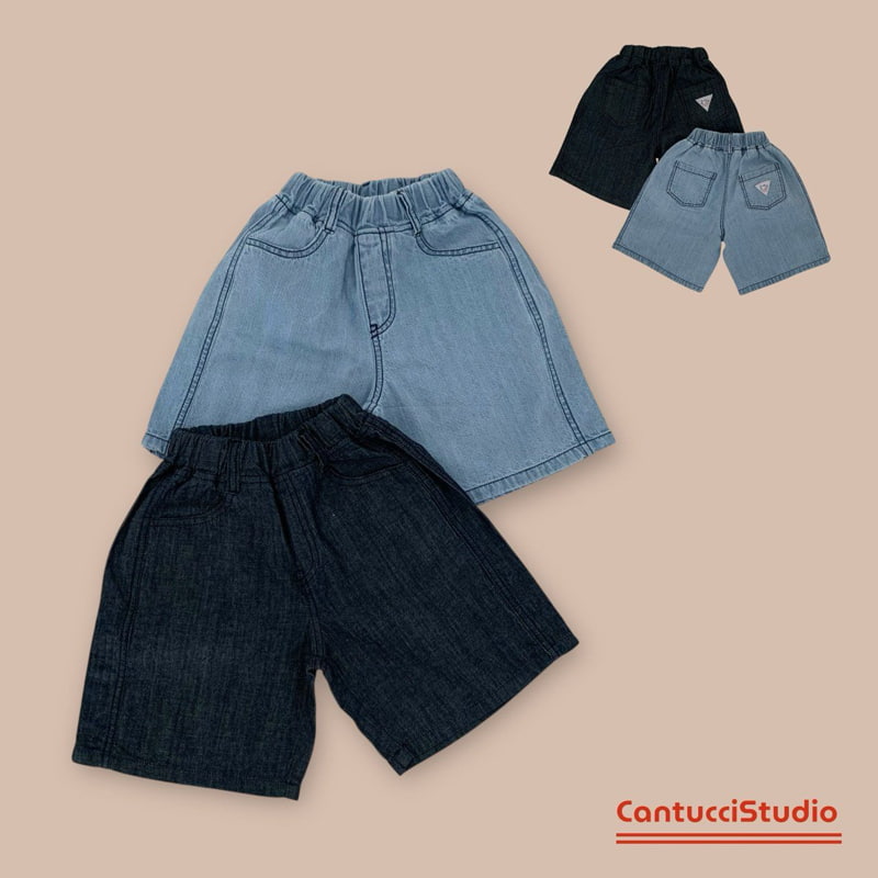 Cantucci Studio - Korean Children Fashion - #kidsshorts - Aha Denim Pants