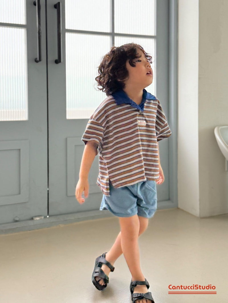 Cantucci Studio - Korean Children Fashion - #toddlerclothing - Bolt Collar Tee - 12