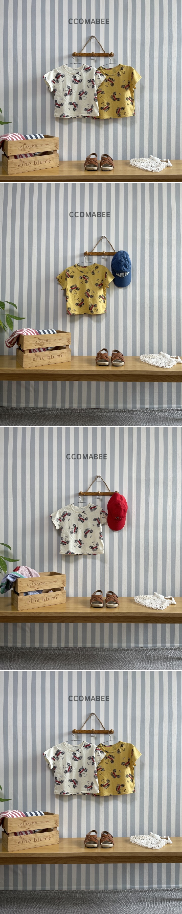 Ccomabee - Korean Children Fashion - #kidsshorts - Run Tee