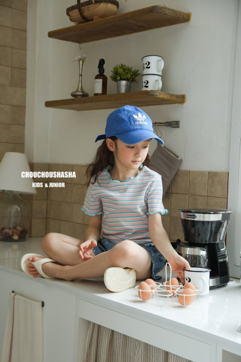 Chouchou Shasha - Korean Children Fashion - #Kfashion4kids - Bunny Stripe Tee - 7