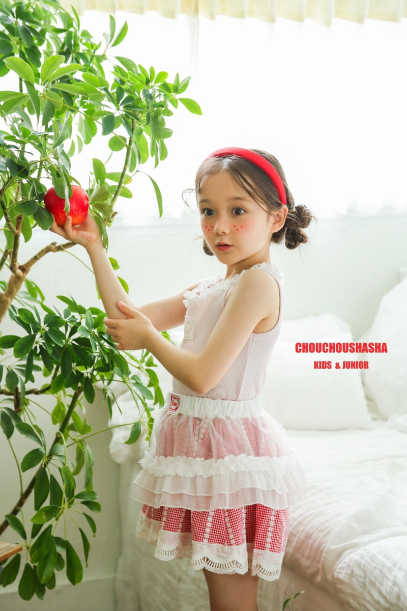 Chouchou Shasha - Korean Children Fashion - #Kfashion4kids - Rose Layered Skirt - 6