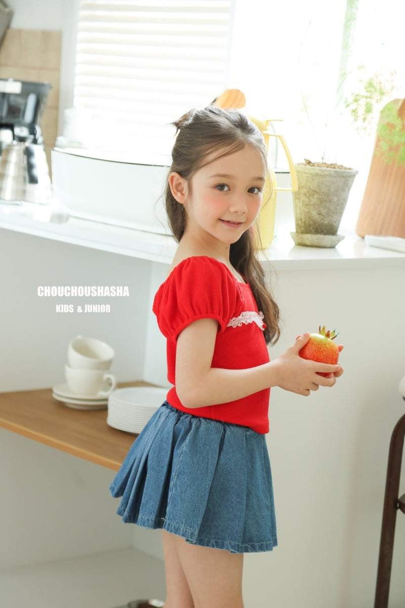 Chouchou Shasha - Korean Children Fashion - #childofig - Mumu Lace Tee - 7