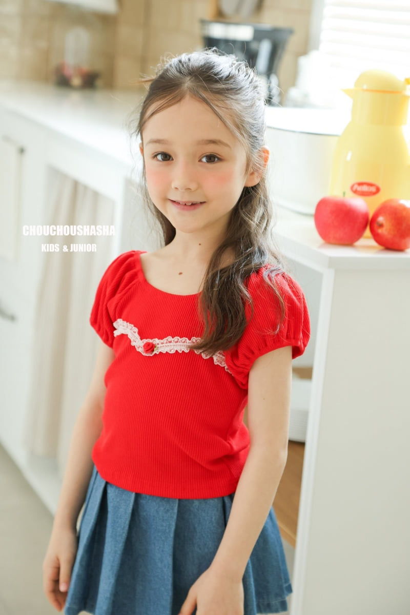 Chouchou Shasha - Korean Children Fashion - #childofig - Mumu Lace Tee - 8