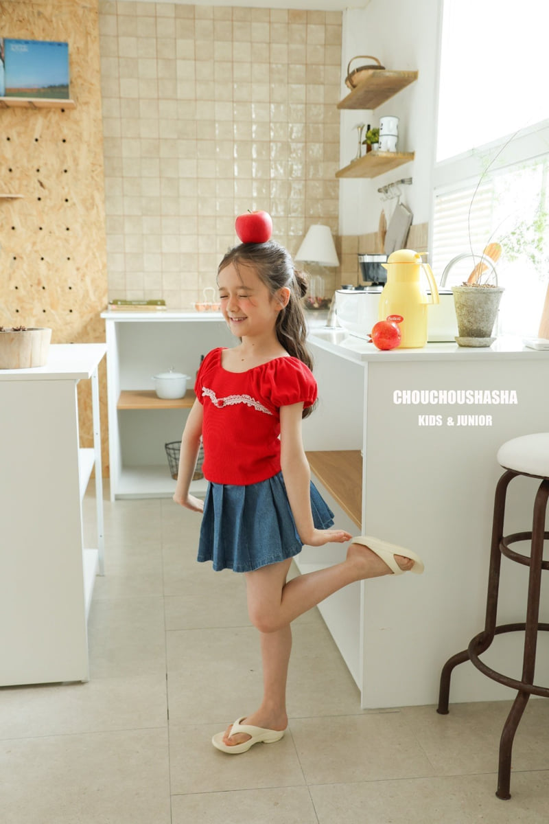 Chouchou Shasha - Korean Children Fashion - #designkidswear - Mumu Lace Tee - 10