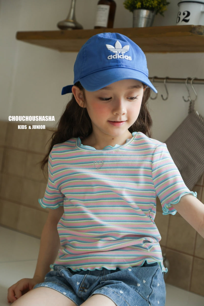 Chouchou Shasha - Korean Children Fashion - #fashionkids - Bunny Stripe Tee - 3