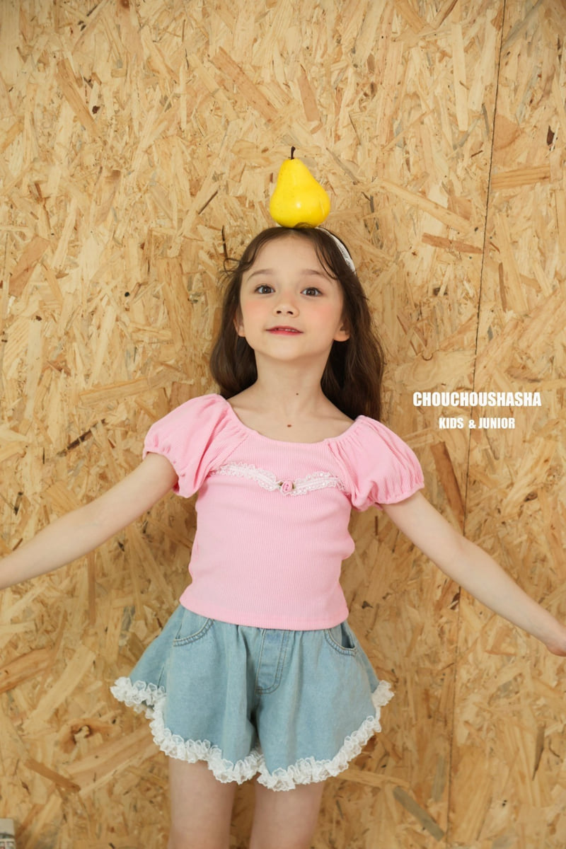 Chouchou Shasha - Korean Children Fashion - #fashionkids - Mumu Lace Tee - 12