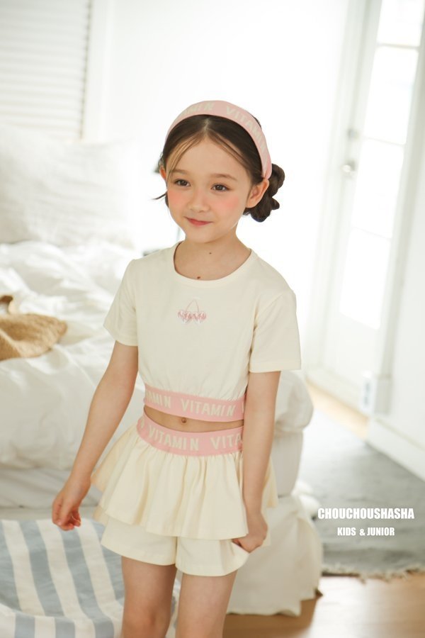 Chouchou Shasha - Korean Children Fashion - #kidsshorts - Cherry Vitamin Set - 12