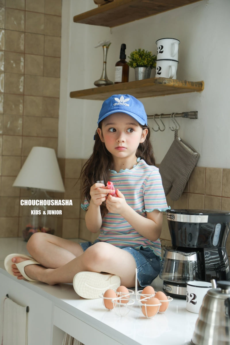 Chouchou Shasha - Korean Children Fashion - #kidzfashiontrend - Bunny Stripe Tee - 6