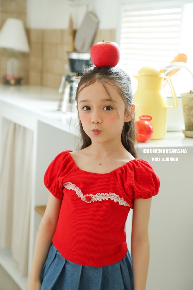 Chouchou Shasha - Korean Children Fashion - #kidzfashiontrend - Mumu Lace Tee