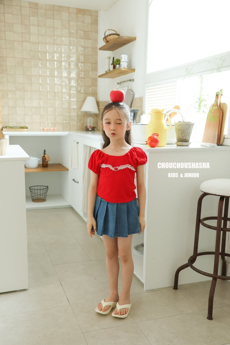 Chouchou Shasha - Korean Children Fashion - #littlefashionista - Mumu Lace Tee - 3