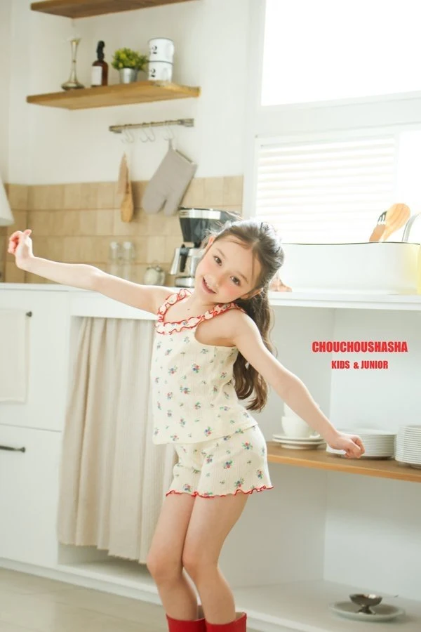 Chouchou Shasha - Korean Children Fashion - #littlefashionista - Floral Set - 11
