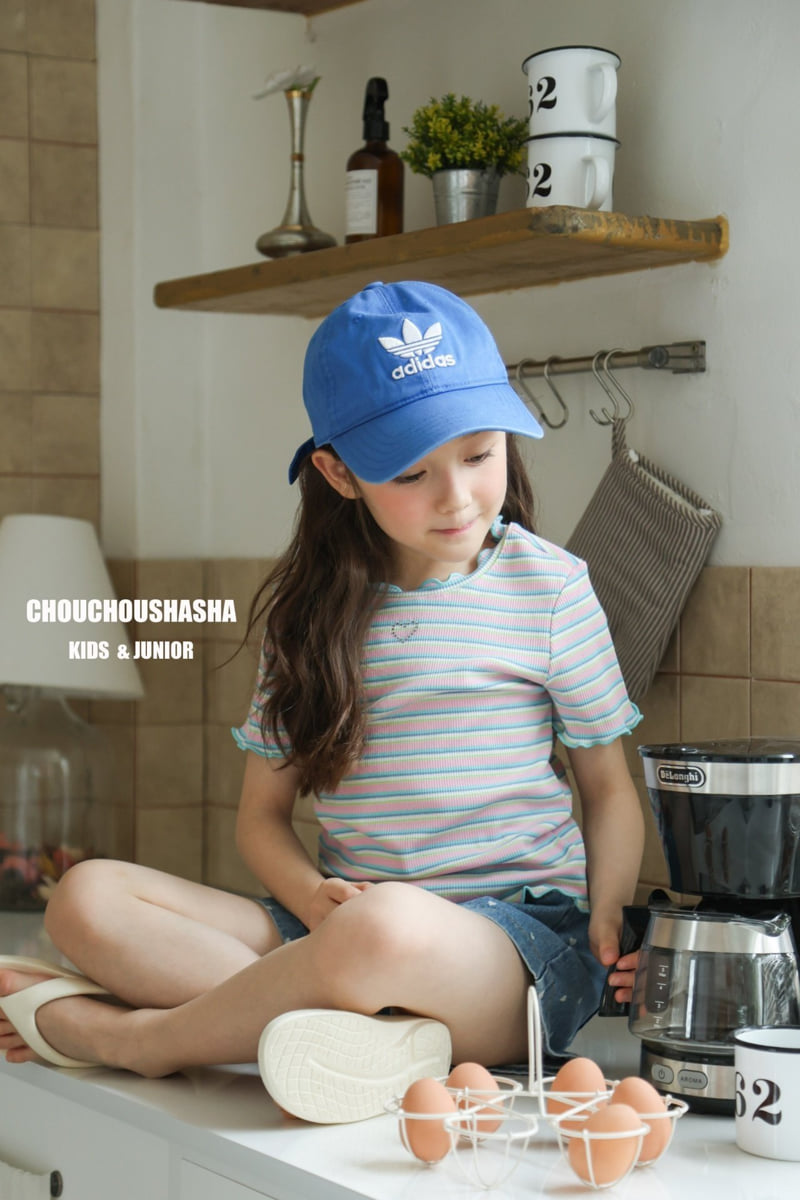 Chouchou Shasha - Korean Children Fashion - #magicofchildhood - Bunny Stripe Tee - 9