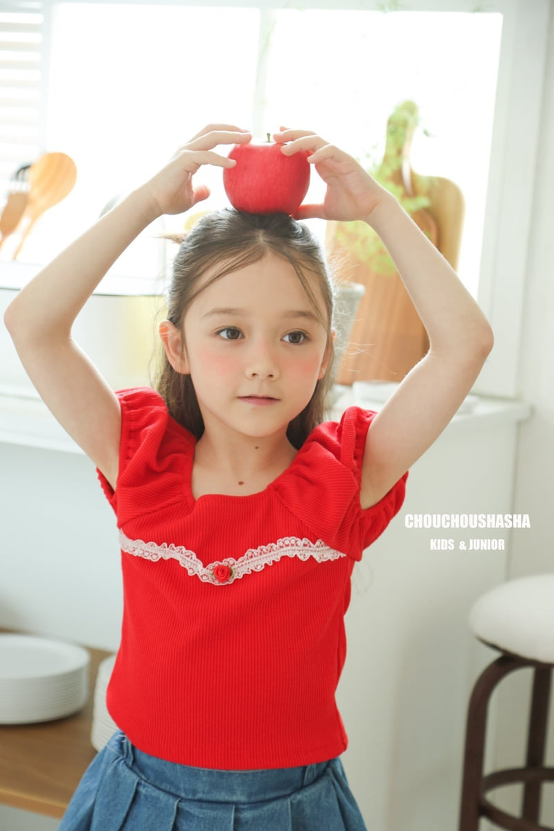 Chouchou Shasha - Korean Children Fashion - #littlefashionista - Mumu Lace Tee - 4