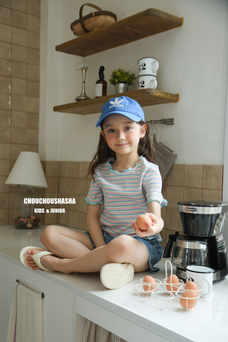 Chouchou Shasha - Korean Children Fashion - #minifashionista - Bunny Stripe Tee - 10
