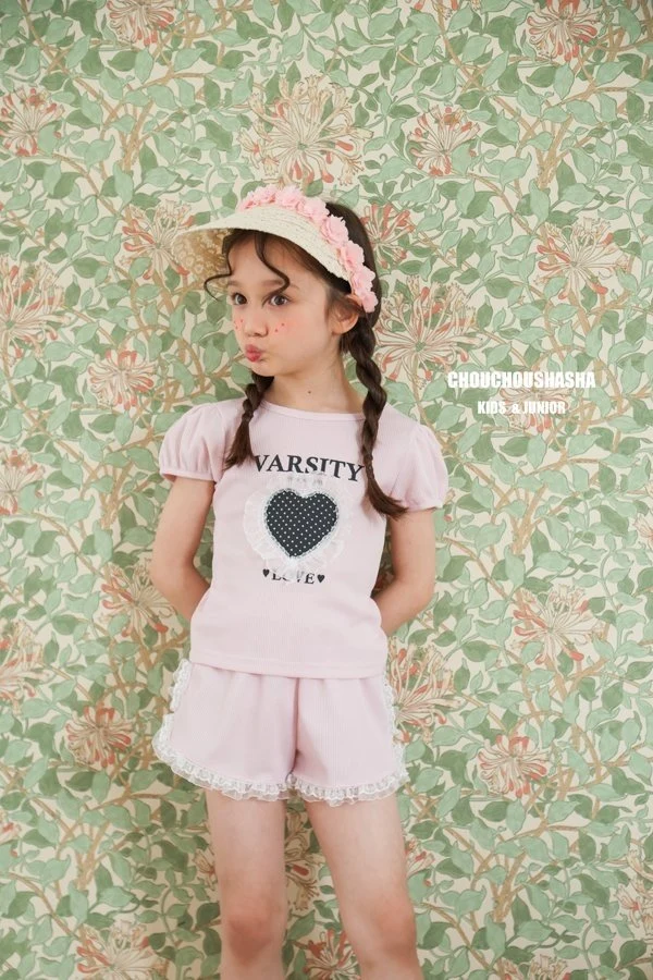 Chouchou Shasha - Korean Children Fashion - #toddlerclothing - Heart Set - 11