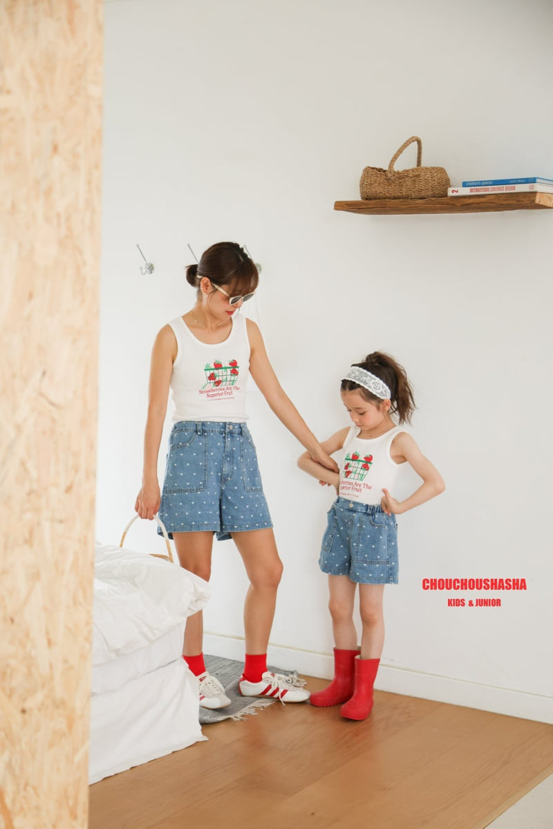 Chouchou Shasha - Korean Women Fashion - #momslook - Adult Berry Sleeveless Tee - 12
