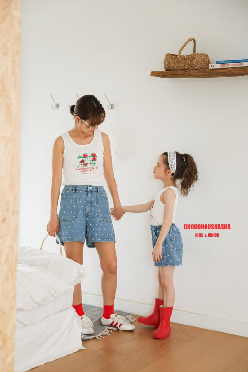 Chouchou Shasha - Korean Women Fashion - #womensfashion - Adult Berry Sleeveless Tee - 11