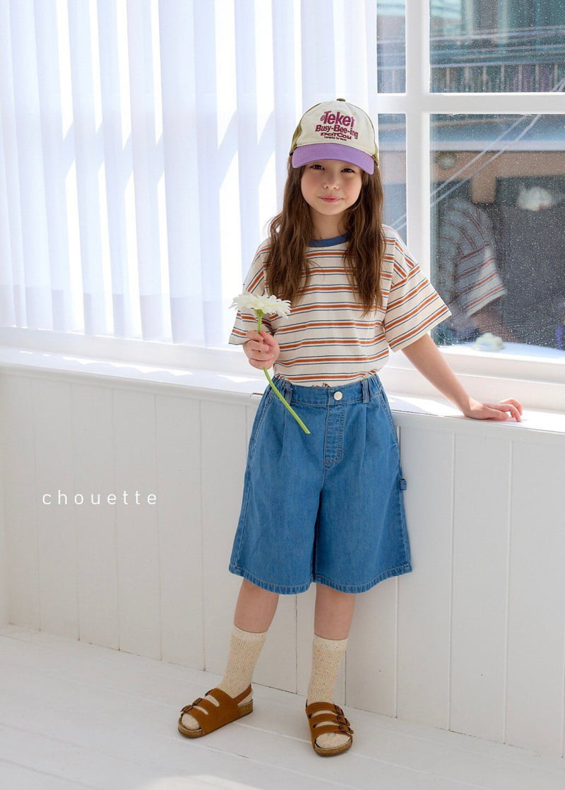 Chouette - Korean Children Fashion - #Kfashion4kids - Denim Bermuda Pants - 9