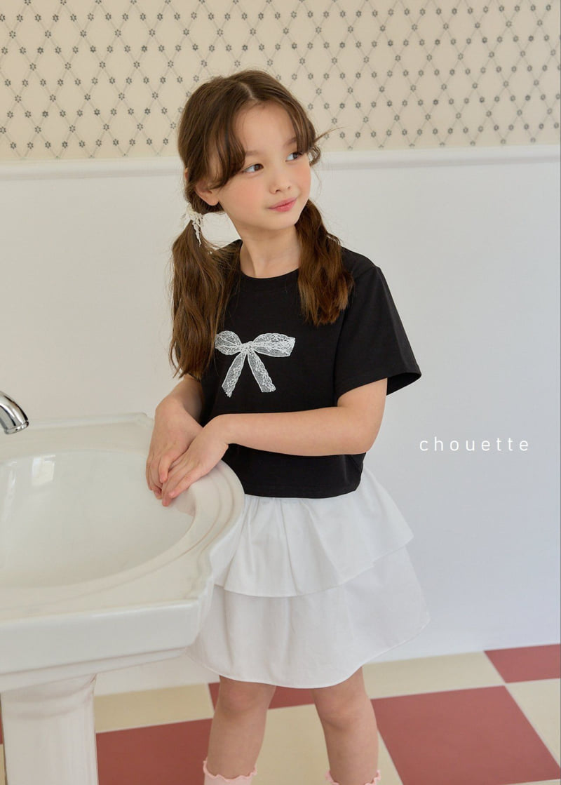 Chouette - Korean Children Fashion - #Kfashion4kids - Ribbon Span Tee - 7