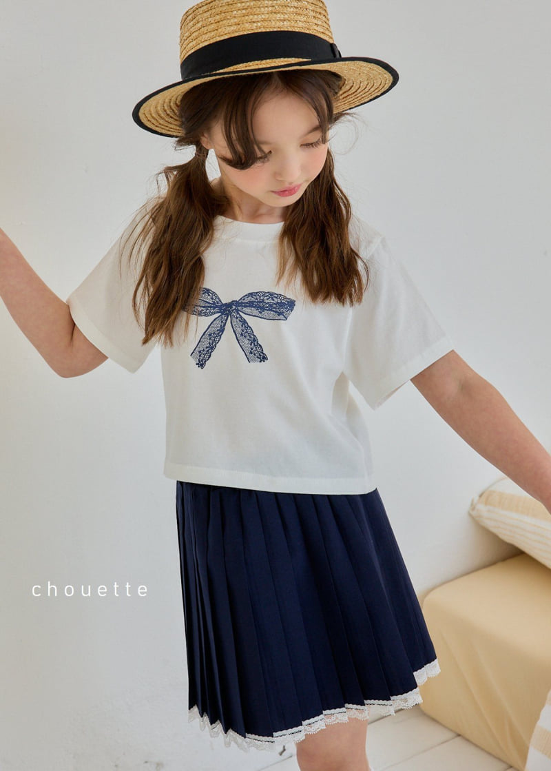 Chouette - Korean Children Fashion - #childofig - Lace Pleated Skirt - 3