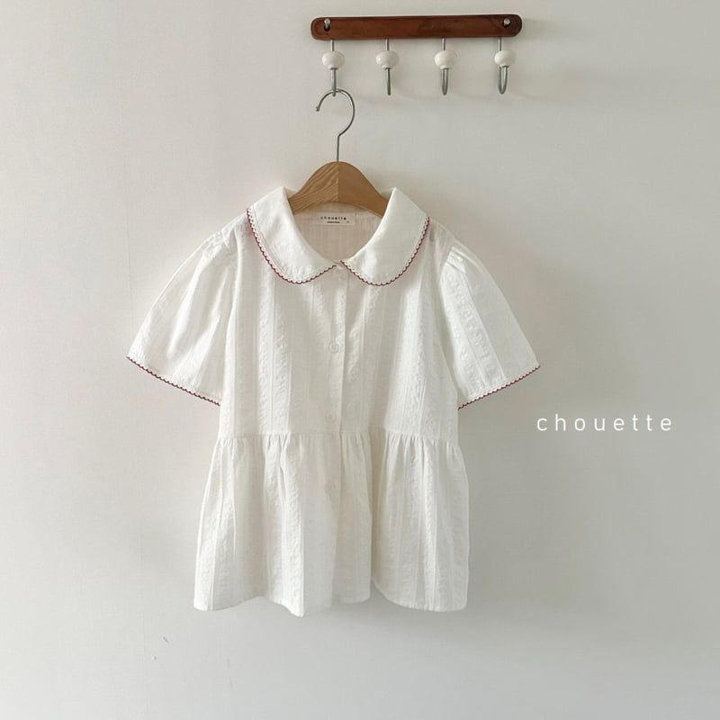 Chouette - Korean Children Fashion - #childofig - Berry Lace Blouse