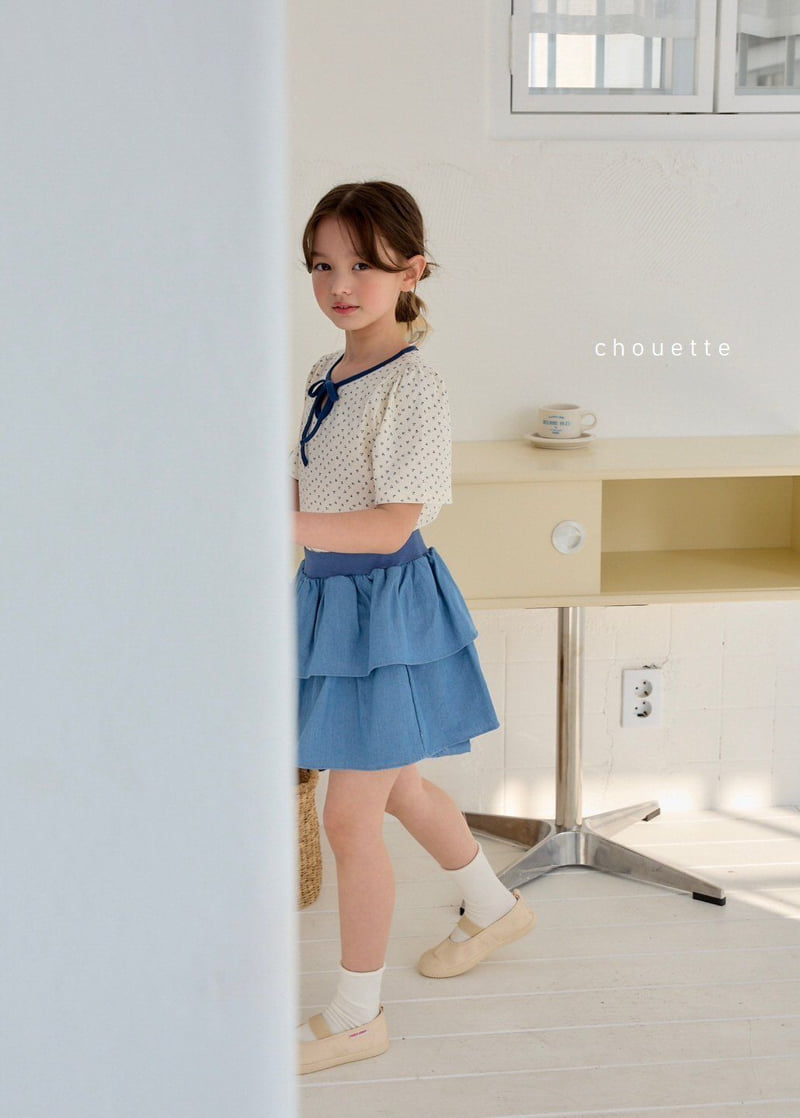 Chouette - Korean Children Fashion - #childofig - Denim Cancan Culotte - 12