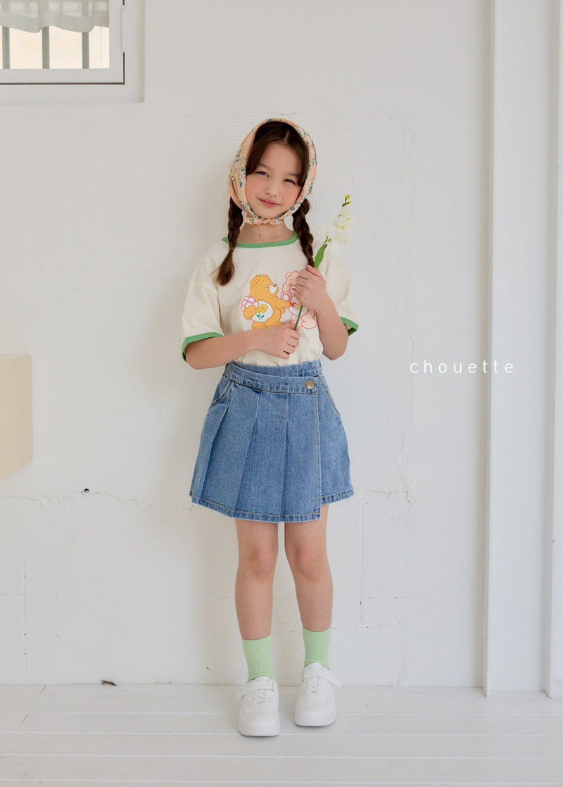 Chouette - Korean Children Fashion - #childrensboutique - Blue Pleated Culotte - 8