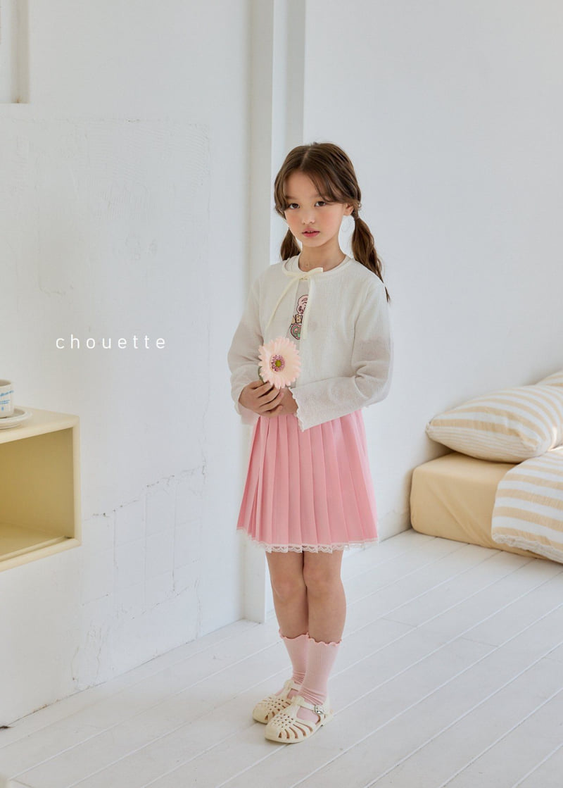 Chouette - Korean Children Fashion - #childrensboutique - Wrinkle Ribbon Cardigan - 5