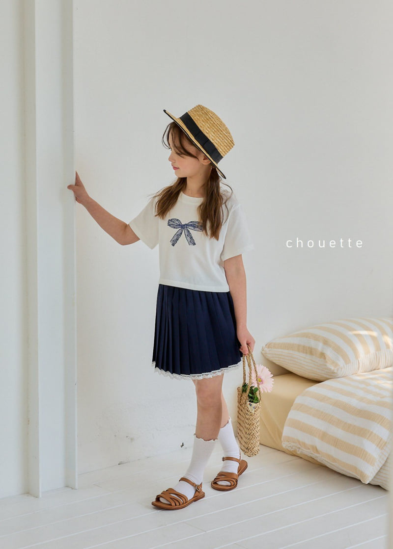 Chouette - Korean Children Fashion - #childofig - Lace Pleated Skirt - 4
