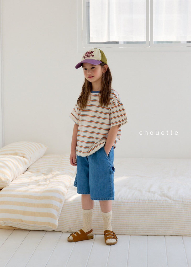 Chouette - Korean Children Fashion - #childrensboutique - Denim Bermuda Pants - 2