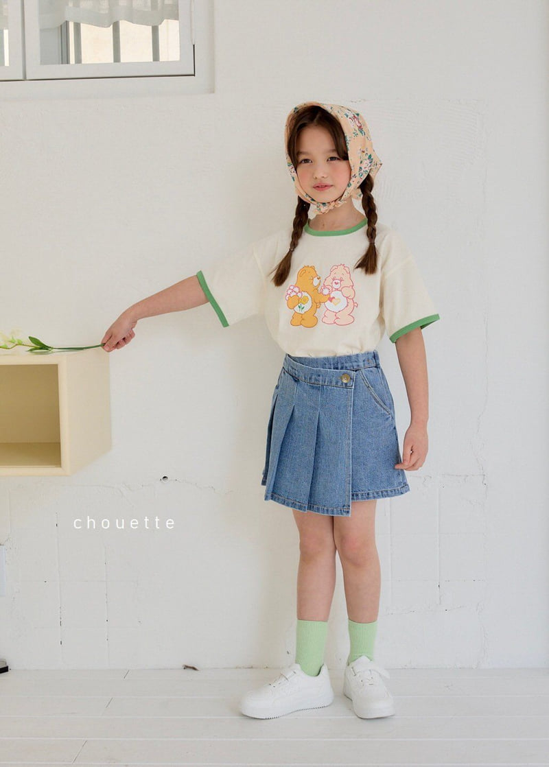Chouette - Korean Children Fashion - #designkidswear - Blue Pleated Culotte - 9