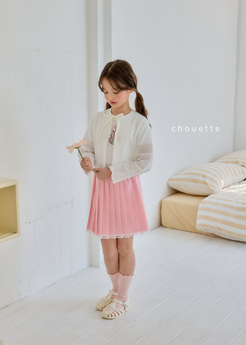 Chouette - Korean Children Fashion - #designkidswear - Wrinkle Ribbon Cardigan - 6