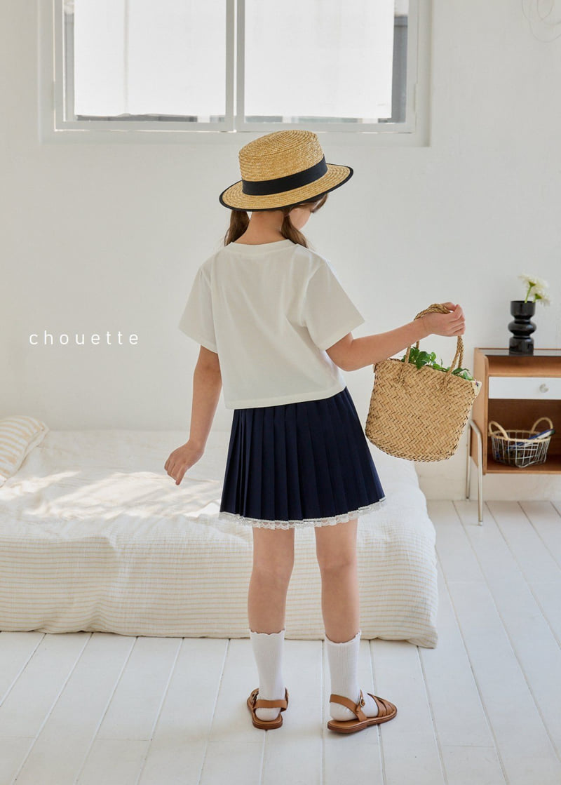 Chouette - Korean Children Fashion - #designkidswear - Lace Pleated Skirt - 5